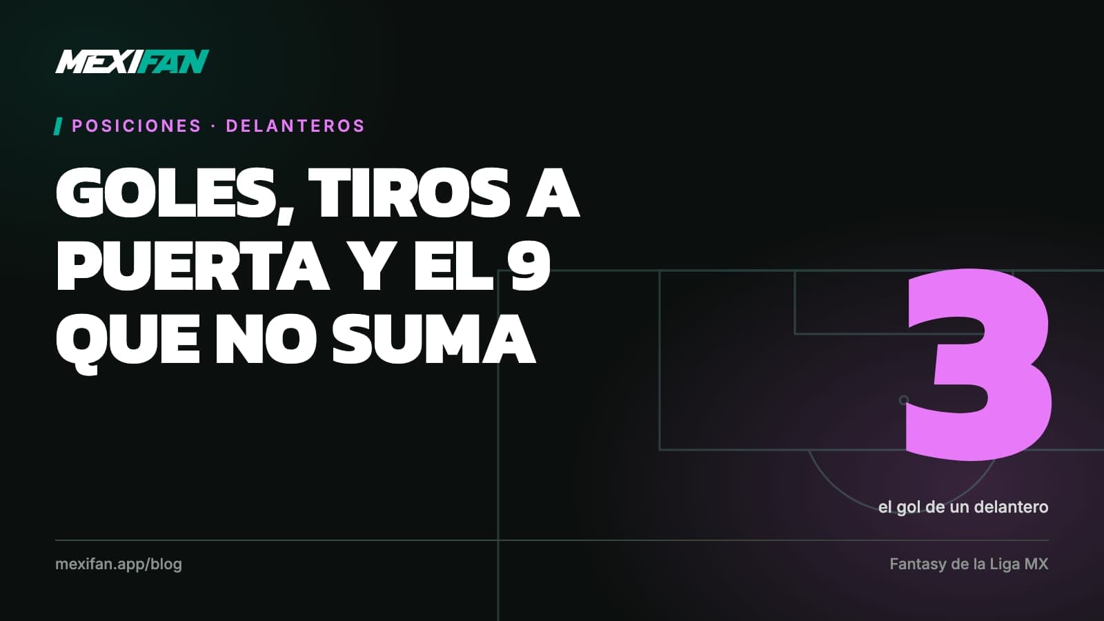 Portada del artículo: Posiciones, Delanteros. Goles, tiros a puerta y el 9 que no suma.